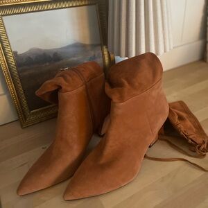 Vince Camuto Rust Suede Ankle Boots